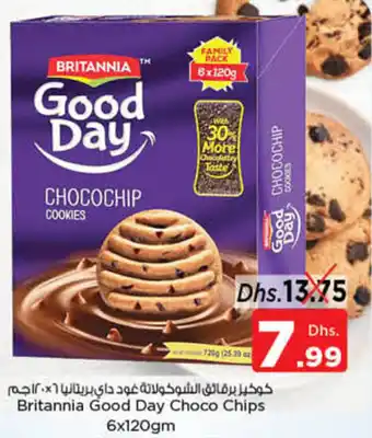 Nesto Britannia Good Day Choco Chips 6x120gm offer