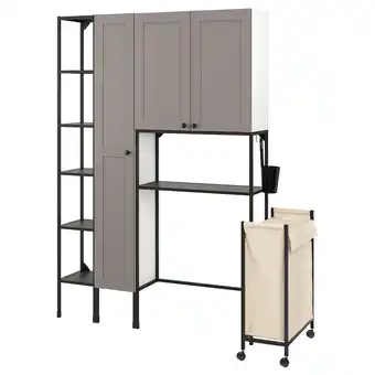 Ikea Enhet storage combination, anthracite/grey frame, 80x32x204 cm offer