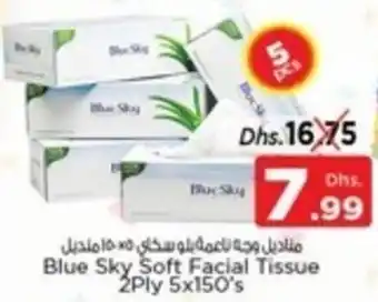 Nesto Blue Sky Soft Facial Tissue 2ply 5x150s offer
