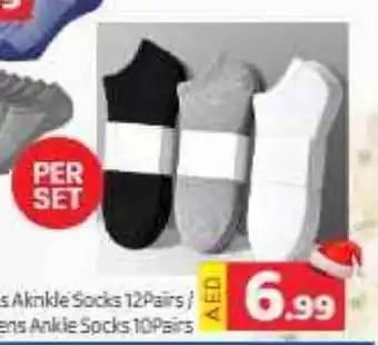 GATE Playlive Mens Ankle Socks 10Pairs offer