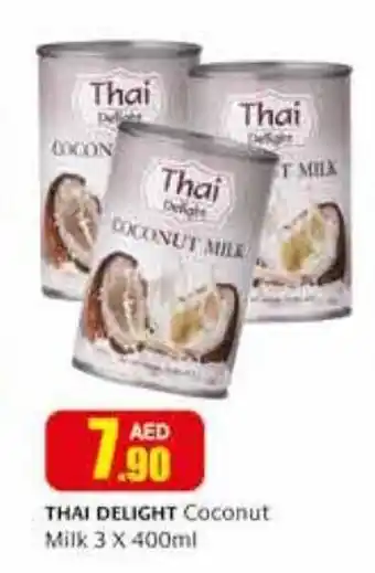Safeer Market THAI DELIGHT Coconut Milk 3 X 400ml offer