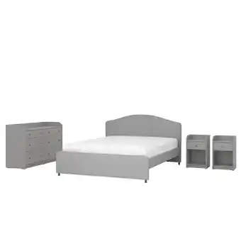 Ikea Hauga bedroom furniture, set of 4, vissle grey, 160x200 cm offer