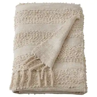 Ikea Gölstarr throw, natural colour/beige, 130x170 cm offer