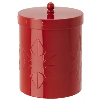 Ikea Vinterfint Tin with lid, dark red offer