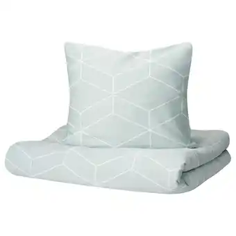 Ikea Myrtåg duvet cover and 2 pillowcases, light green, 240x220/50x80 cm offer
