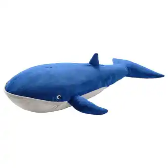 Ikea Blåvingad soft toy, blue whale, 100 cm offer