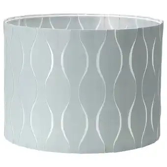 Ikea Löknäs lamp shade, blue/silver-colour, 42 cm offer