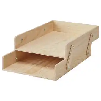 Ikea Klämmemacka letter tray, natural plywood offer