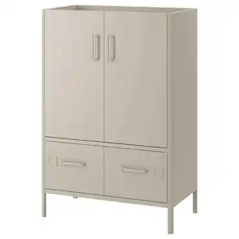 Ikea Idåsen cabinet with smart lock, beige, 80x119 cm offer