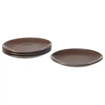 Ikea Färgklar side plate, glossy brown, 20 cm offer