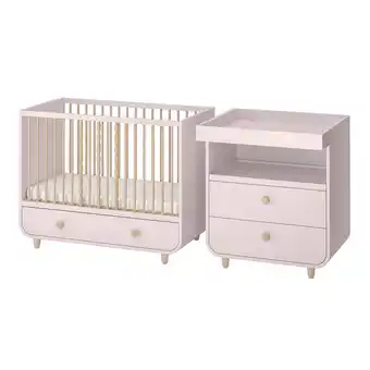 Ikea Myllra 2-piece baby furniture set, pale pink, 60x120 cm offer