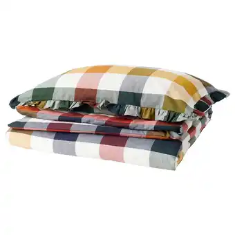 Ikea Alhängemal duvet cover and pillowcase, multicolour, 150x200/50x80 cm offer