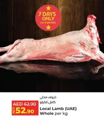 E City Local Lamb Whole per kg offer