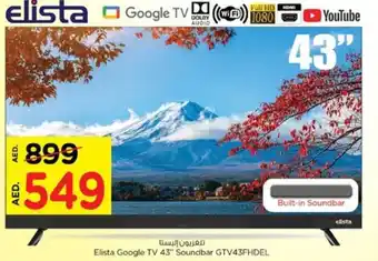 Nesto Elista Google TV 43" Soundbar GTV43FHDEL offer