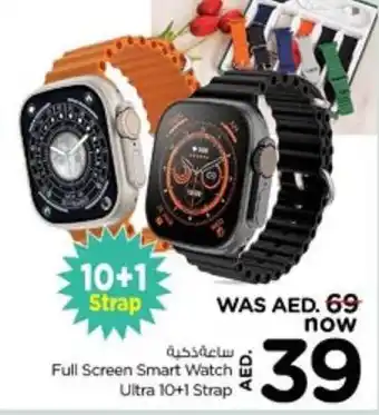 Nesto Full Screen Smart Watch Ultra 10+1 Strap offer