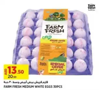 Géant FARM FRESH MEDIUM WHITE EGGS 30PCS offer