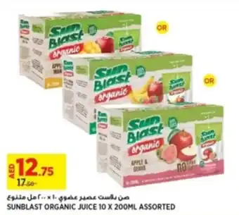 Géant SUNBLAST ORGANIC JUICE 10 X 200ML ASSORTED offer