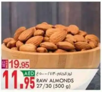 KM Trading RAW ALMONDS 27/30 (500 g) offer