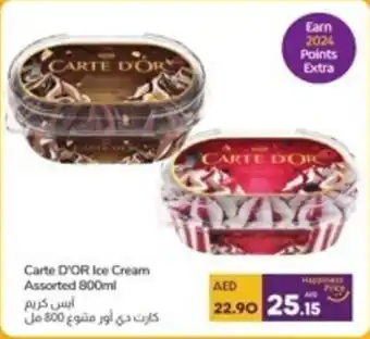 Lulu Hypermarket Carte D'OR Ice Cream Assorted 800ml offer