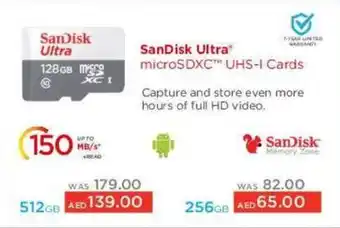 Lulu Hypermarket SanDisk Ultra microSDXC UHS-I Cards 256GB offer
