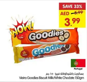 Gala Supermarket Vieira Goodies Biscuit Milk / White Choclate 150gm offer