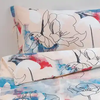 Ikea Kärrfräken duvet cover and 2 pillowcases, multicolour/floral patterned, 240x220/50x80 cm offer