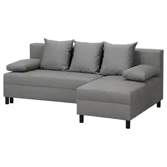Ikea Angsta 3-seat sofa-bed, with chaise longue grey offer