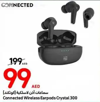 Carrefour Connected Wireless Earpods Crystal 300 offer