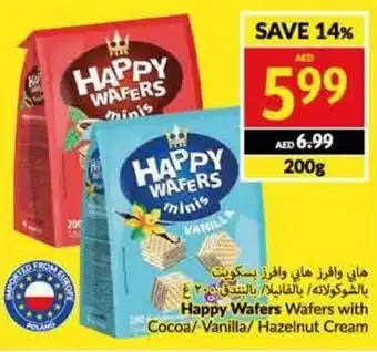 Viva Happy Wafers Wafers with Cocoa/Vanilla/ Hazelnut Cream 200g offer