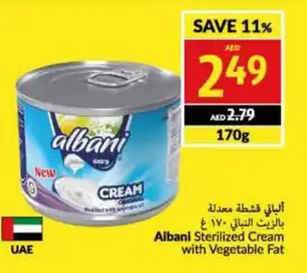Viva Albani Sterilized Cream with Vegetable Fat 170g offer