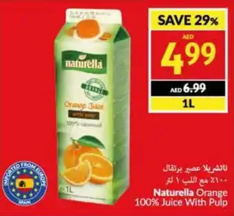 Viva Naturella Orange 100% Juice With Pulp 1L offer