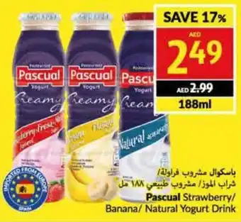 Viva Pascual Strawberry/ Banana/ Natural Yogurt Drink offer
