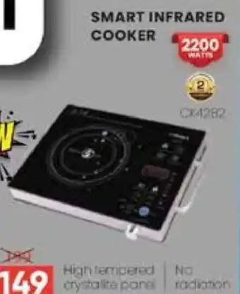 Safari Hypermarket SMART INFRARED COOKER CK4282 2200WATS offer