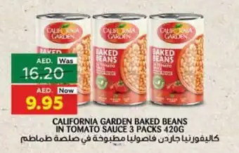 Al Ain Co-op CALIFORNIA GARDEN BAKED BEANS IN TOMATO SAUCE 3 PACKS 420G offer
