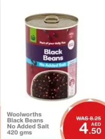 Choithrams Woolworths Black Beans No Added Salt 420 gms offer