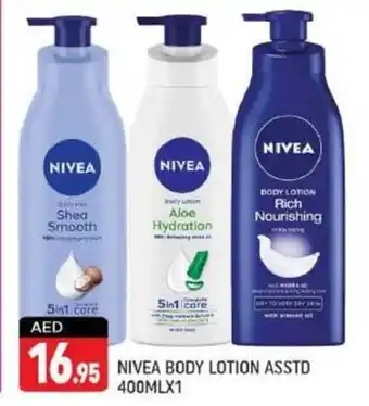 Shaklan NIVEA BODY LOTION ASSTD 400MLX1 offer