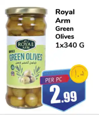 Day To Day Royal Arm Green Olives 1x340 G offer