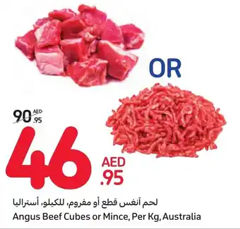 Carrefour Angus Beef Cubes or Mince, Per Kg, Australia offer