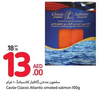 Carrefour Caviar Classic Atlantic smoked salmon 100g offer