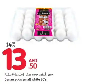 Carrefour Jenan eggs small white 30's offer