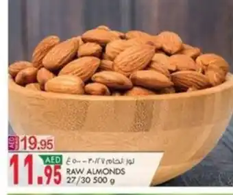 KM Trading RAW ALMONDS 27/30 500 g offer