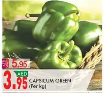 KM Trading CAPSICUM GREEN Per kg offer