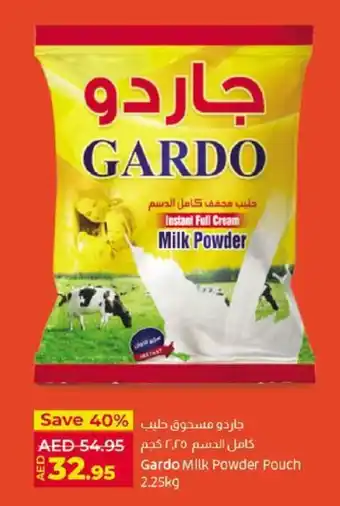 Lulu Hypermarket Gardo Milk Powder Pouch 2.25 kg offer