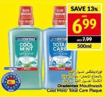 Viva Oradentex Mouthwash Cool Mint/ Total Care Plaque offer
