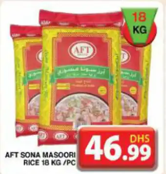 Grand Hyper Market AFT SONA MASOORI RICE 18 KG/PC offer