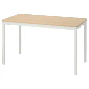 Ikea Tommaryd table, white stained oak veneer/white, 130x70 cm offer