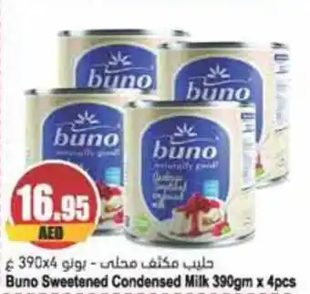 Almaya supermarket Buno Sweetened Condensed Milk 390gm x 4pcs offer