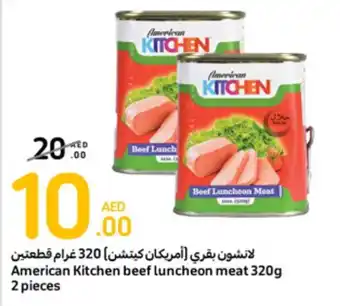 Carrefour American Kitchen beef luncheon meat 320g 2 pieces offer