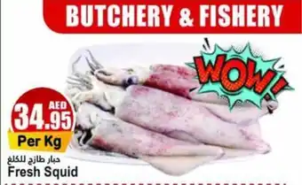 Almaya supermarket Fresh Squid offer