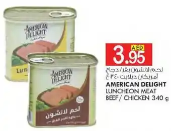 KM Trading AMERICAN DELIGHT LUNCHEON MEAT BEEF/CHICKEN 340 g offer